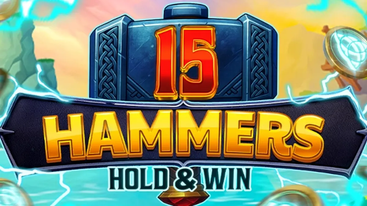 15 Hammers: Hold & Win slot machine interface